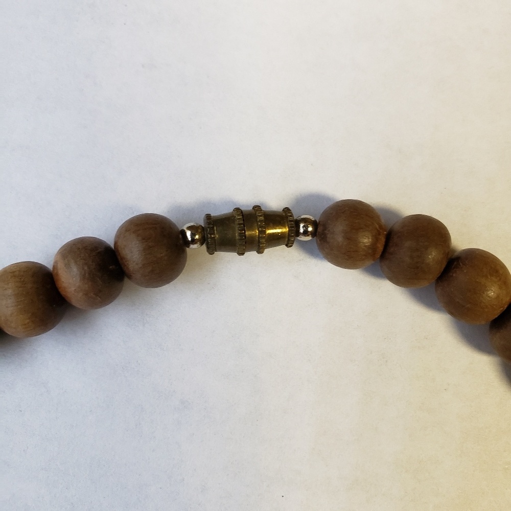 Vintage Retro Wooden Bead Necklace - Picture 5 of 5